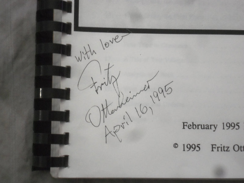 1995 FEBRUARY SOFTCOVER HINEINI - HERE I AM - FRITZ OTTENHEIMER -SIGNED - K 256