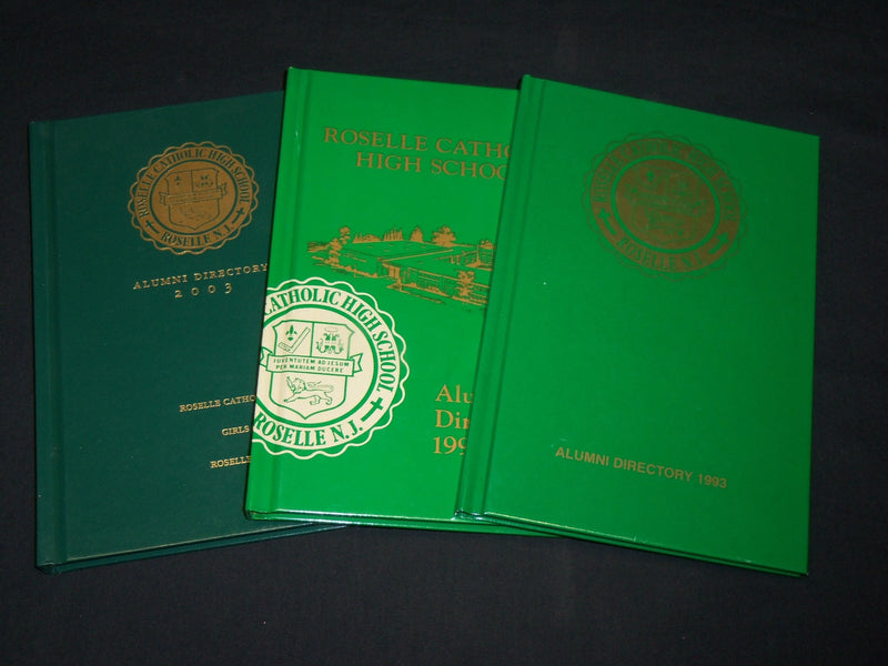 1993-2003 ROSELLE CATHOLIC HIGH SCHOOL ALUMNI DIRECTORIES LOT OF 3 - KD 6344