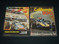 1970-1971 THE CALIFORNIA 500 RACE PROGRAMS LOT OF 2 - NICE PHOTOS - J 5643