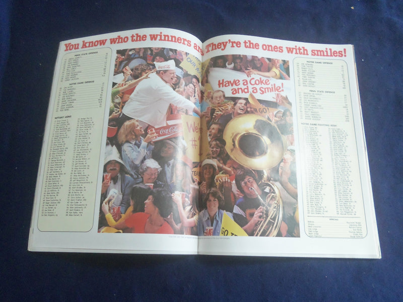 1981 NOV 21 FOOTBALL PROGRAM - PENN STATE UNIV VS NOTRE DAME UNIV - ST 6044Z