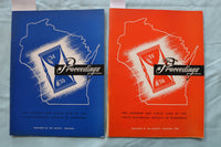 1954-1956 WISCONSIN HISTORICAL SOCIETY PROCEEDINGS- LOT OF 2 -SOFTCOVER - K 3265