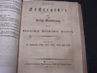 1830 ANHANG ZUR OEFER SAMMLUNG FUR DIE KONIGLICHEN PREUBISCHEN STAATEN - KD 35
