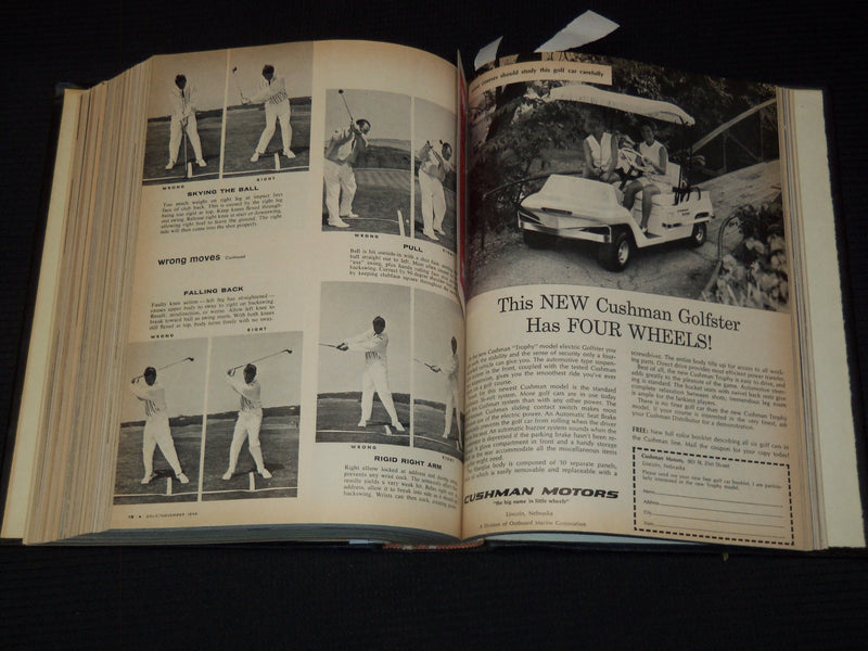 1964 JANUARY-DECEMBER GOLF MAGAZINE BOUND VOLUME - GREAT COVERS - R 425