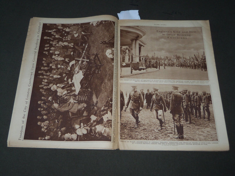 1919 AUGUST 21 MID-WEEK PICTORIAL MAGAZINE SECTION - 2D DIVISION PARADE - J 3254