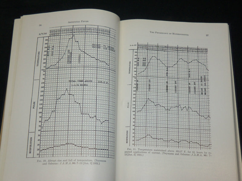 1938 ARTIFICIAL FEVER BY PHYSICAL MEANS BOOK BY CLARENCE A. NEYMANN - KD 2769K