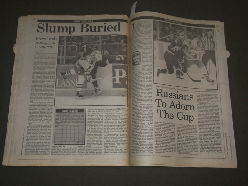 1994 JUNE 15 NEW YORK NEWSDAY NEWSPAPER - NEW YORK RANGERS WHAT A YEAR - NP 2721