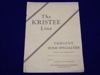 1930'S THE KRISTEE LINE THRIFTY HOME SPECIALTIES CATALOG - GREAT ADS - J 1973