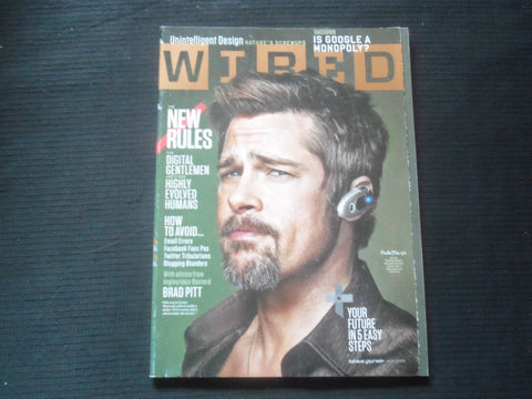 2009 AUGUST WIRED MAGAZINE - BRAD PITT COVER - B 5338O