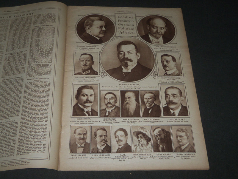 1919 MARCH 27 MID-WEEK PICTORIAL MAGAZINE SECTION -CIVIL WAR IN GERMANY- NP 2854