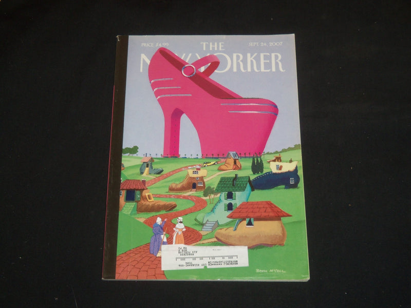 2007 SEPTEMBER 24 THE NEW YORKER MAGAZINE - ILLUSTRATED COVER - NY 2111
