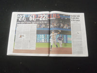 2022 SEPTEMER 29 NEW YORK DAILY NEWS NEWSPAPER - AARON JUDGE HITS HOME RUN #61