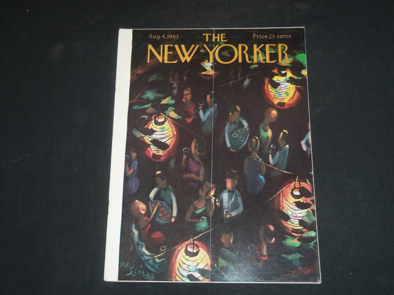 1962 AUGUST 4 THE NEW YORKER MAGAZINE - ILLUSTRATED COVER - NY 1122