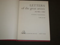 1963 LETTERS OF THE GREAT ARTISTS BOXED SET OF 2 VOLUMES - COLOR PLATES- KD 2527