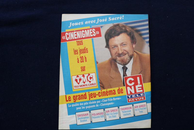 1986 NOVEMBER 20 CINE TELE REVUE MAGAZINE - THIERRY LELURON COVER - E 11997