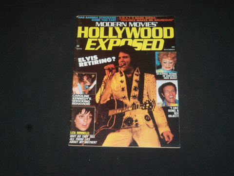 1975 NOVEMBER MODERN MOVIES' HOLLYWOOD EXPOSED MAGAZINE - ELVIS PRESLEY- SP 6170