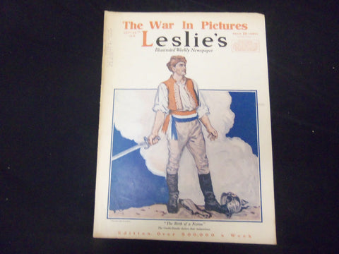 1918 SEPTEMBER 28 LESLIE'S WEEKLY MAGAZINE - THE BIRTH OF A NATION - ST 2217
