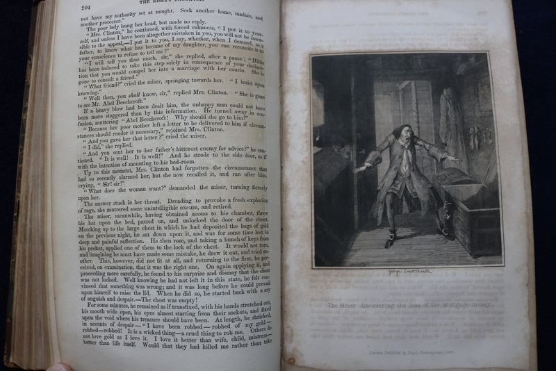 1872 AINSWORTH'S MAGAZINE, VOLUME I HARDCOVER BOOK BY WILLIAM AINSWORTH- KD 9455