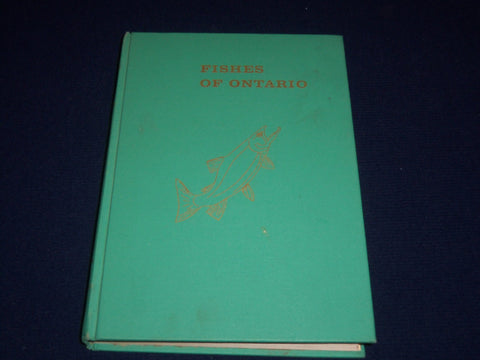1969 FISHES OF ONTARIO BY H. H. MACKAY BOOK - NICE COLOR PLATES - KD 2919K