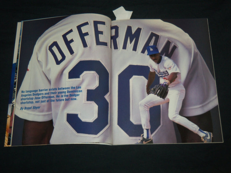 1992 DODGERS MAGAZINE - DARRYL STRAWBERRY & DAVIS ERIC COVER - J 8698