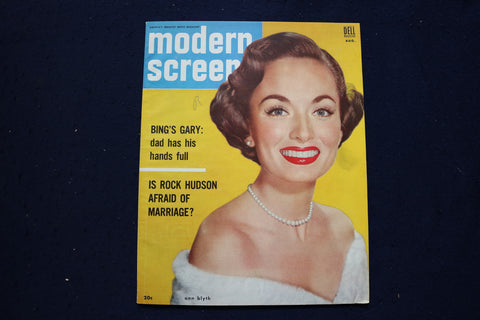 1954 AUGUST MODERN SCREEN MAGAZINE - ANNE BLYTH COVER - E 17339
