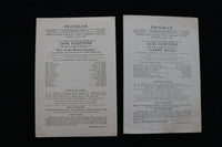 1925 LYCEUM THEATER PROGRAMS - LOT OF 2 - ITHACA, NEW YORK - K 1878