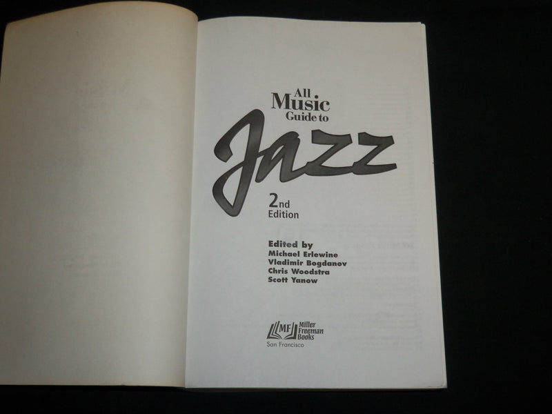 1996 ALL MUSIC GUIDE TO JAZZ SOFTCOVER BOOK - SECOND EDITION - KD 7018