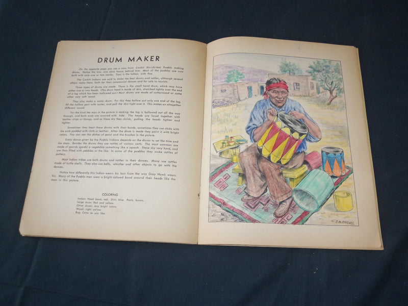 1948 & 1952 AMERICAN INDIAN READ-CUT AND COLOR BOOKS - LOT OF 3 - O 2618A