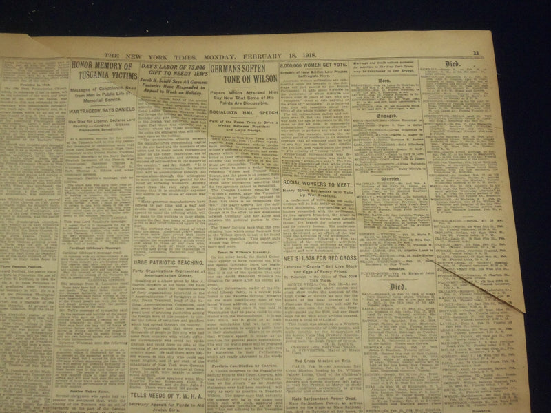 1918 FEBRUARY 18 NEW YORK TIMES - MARAUDING SOLDIERS IN CETROGRAD - NT 8245
