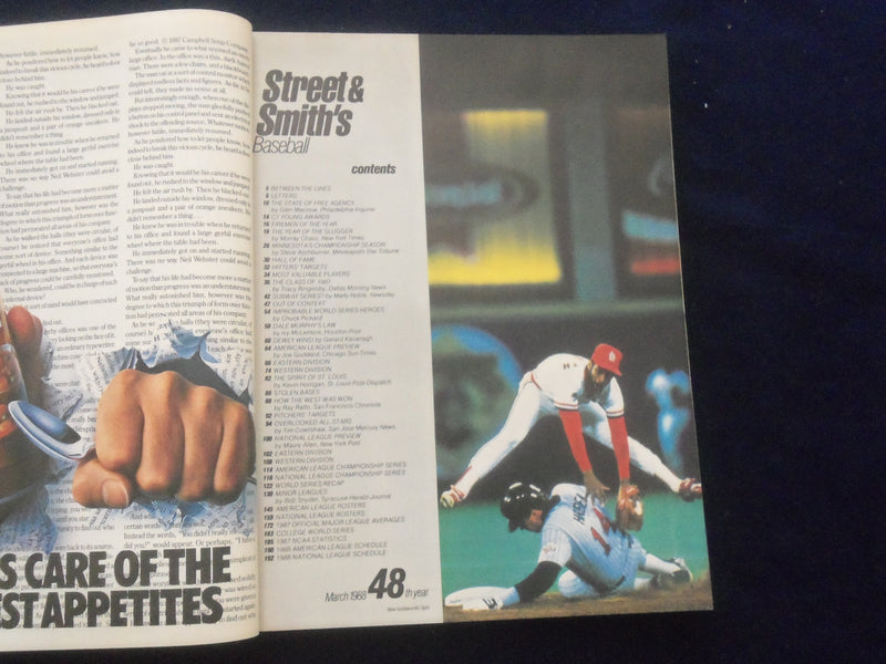 1988 STREET AND SMITH'S BASEBALL MAGAZINE - DALE MURPHY COVER - SP 1523M