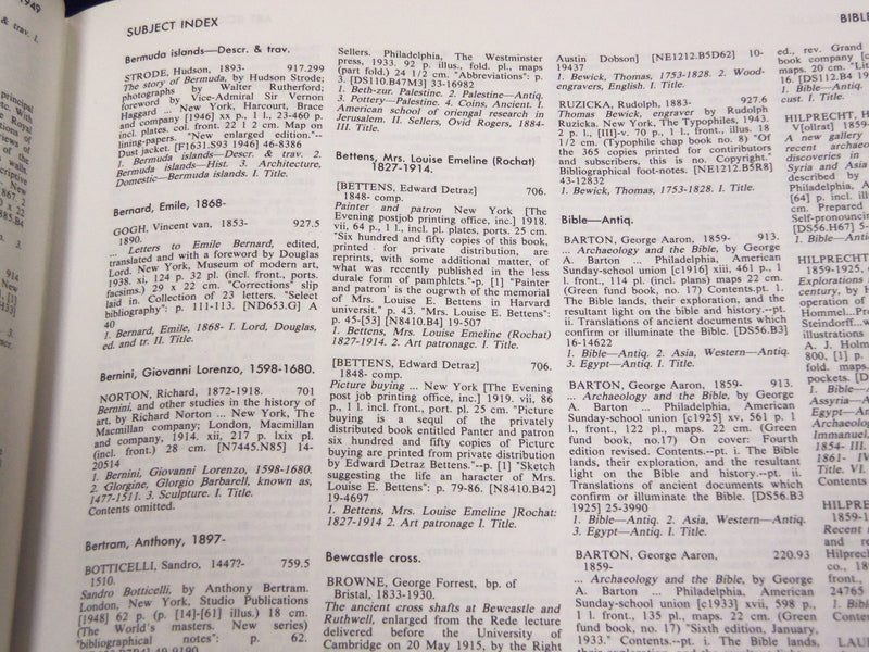 1876-1984 ART BOOKS INTERNATIONAL INDEX OF SERIAL PUBLICATION LOT OF 3 - KD 3480