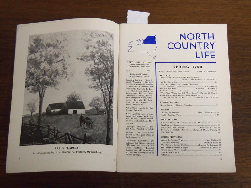 1948-1951 NORTH COUNTRY LIFE MAGAZINE LOT OF 3 - NORTHERN NEW YORK - K 1283
