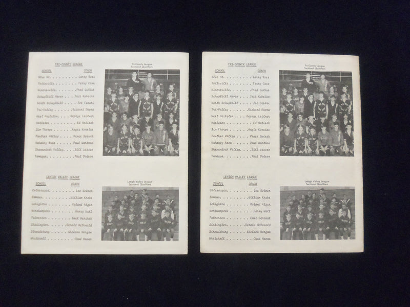 1971-1977 P.I.A.A. WRESTLING CHAMPIONSHIP PROGRAMS - LOT OF 9 - O 2136O