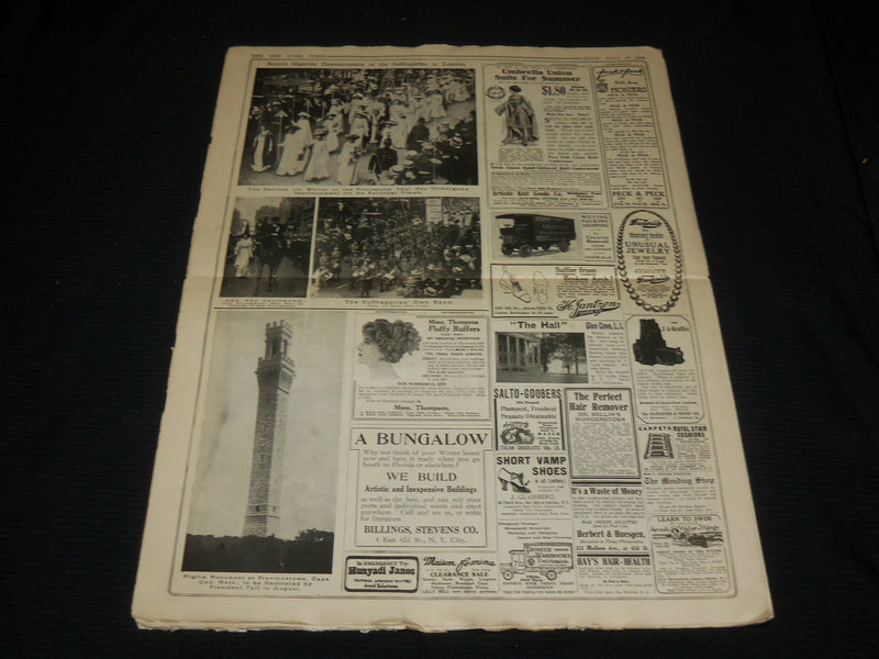 1910 JULY 17 NEW YORK TIMES PICTURE SECTION - CURISS & WRIGHT - NP 5643