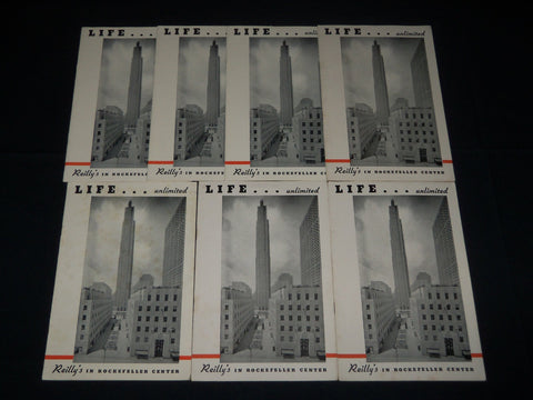 1940 LIFE UNLIMITED REILLY'S IN ROCKEFELLER CENTER MAGAZINE LOT OF 7 - O 1640