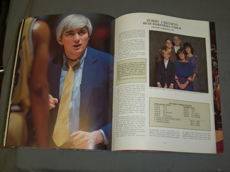 1986-1987 GEORGIA TECH UNIVERSITY BASKETBALL MEDIA GUIDE - 