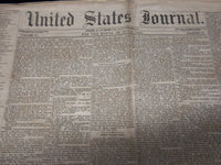 1855 OCTOBER UNITED STATES JOURNAL NEWSPAPER VOLUME 6 NO. 12 - NP 3878P