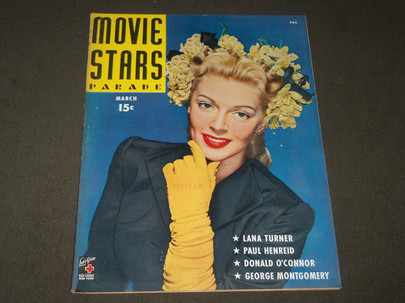 1944 MARCH MOVIE STARS PARADE MAGAZINE - LANA TURNER - GREAT PHOTOS - J 3405
