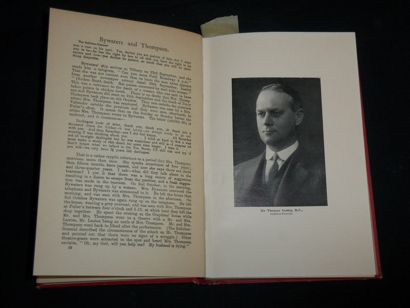1951 TRIAL OF FREDERICK BY WATERS AND EDITH THOMPSON BOOK BY YOUNG - KD 6667