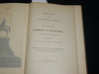 1887 JULY 4 AMBROSE E. BURNSIDE STATUE & DEDICATION HARDCOVER BOOK - KD 6480