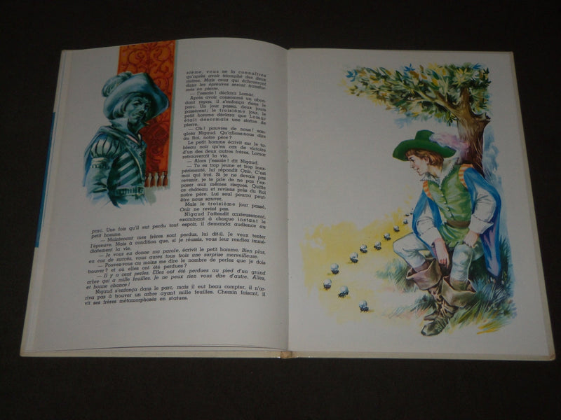 1964 LES CONTES DE GRIMM & D'APRES PERRAULT FRENCH BOOK LOT OF 2 - KD 4764