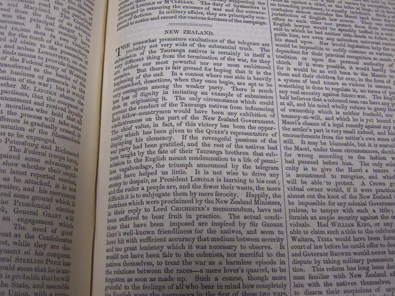 1864 SATURDAY REVIEW 2 BOUND VOLUMES - COMPLETE YR- PUBLISHED IN LONDON - R 1078
