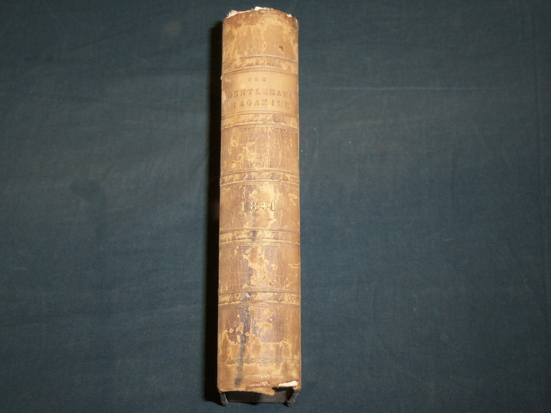 1841 THE GENTLEMAN'S MAGAZINE HISTORICAL CHRONICLE BOUND VOLUME- KD 3370C