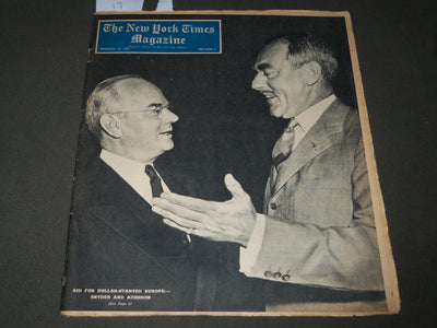1949 SEPTEMBER 18 NEW YORK TIMES MAGAZINE SECTION - SNYDER & ACHESON - J 3036