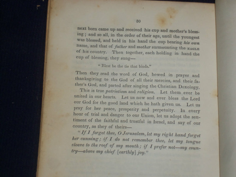 1850 PUBLIC THANKSGIVING DISCOURSE - CONCORD, NEW HAMPSHIRE - J 4797