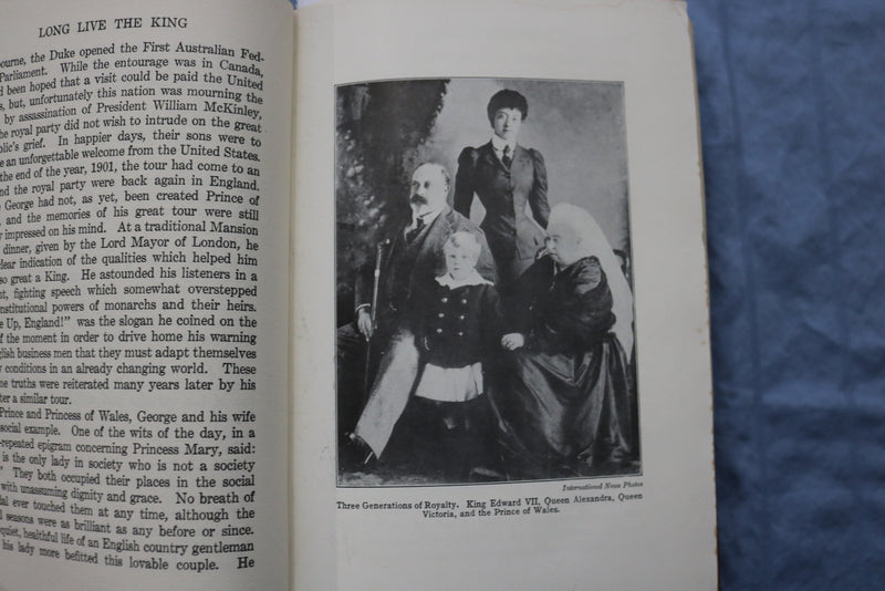 1936 LONG LIVE THE KING! HARDCOVER BOOK BY E. ACLAND & E. BARTLETT - KD 9379