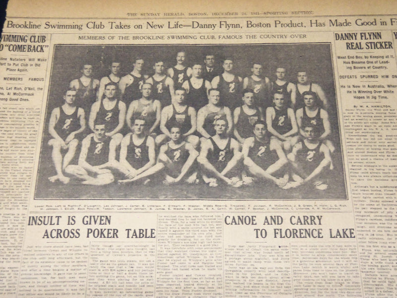 1911 THE BOSTON HERALD SUNDAY SPORTING SECTIONS LOT OF 11 - NICE PHOTOS - UP 97