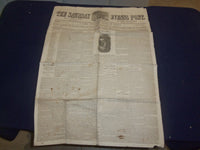 1854 JAN 7 THE SATURDAY EVENING POST NEWSPAPER -CHRISTMAS BY H.B. STOWE- NP 5060