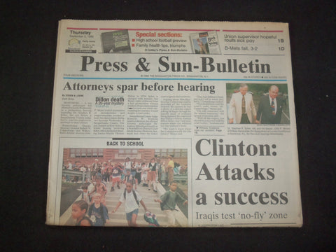 1996 SEP 5 PRESS & SUN-BULLETIN-BINGHAMTON, NY-CLINTON:ATTACKS A SUCCESS-NP 8287