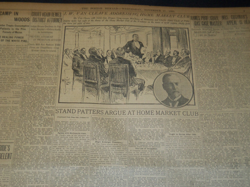 1906 NOVEMBER 21 THE BOSTON HERALD - PEARY'S OWN STORY FOR POLE - BH 130