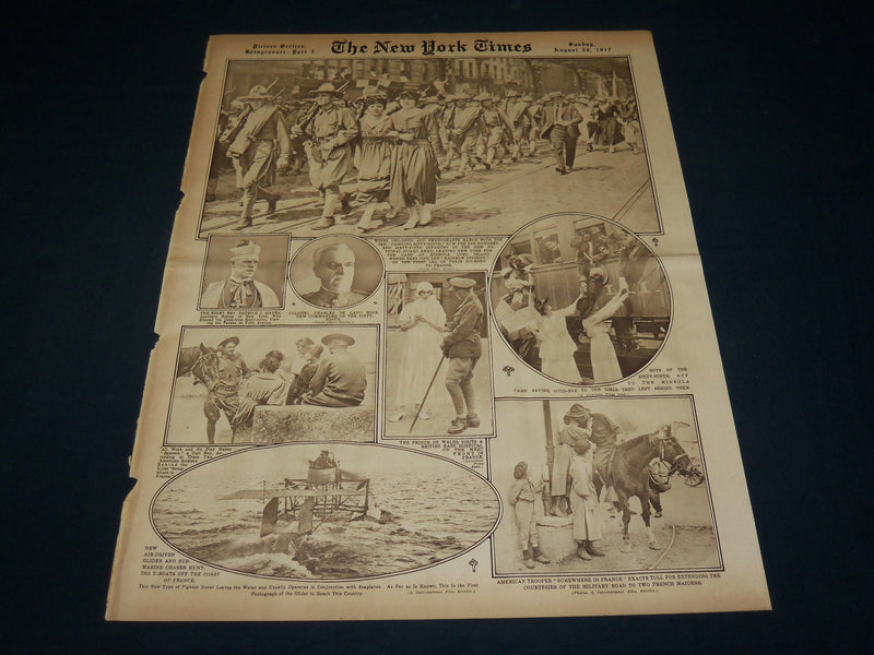 1917 AUGUST 26 NEW YORK TIMES ROTO PICTURE SECTION - NEW MAJOR GENERALS- NT 8992